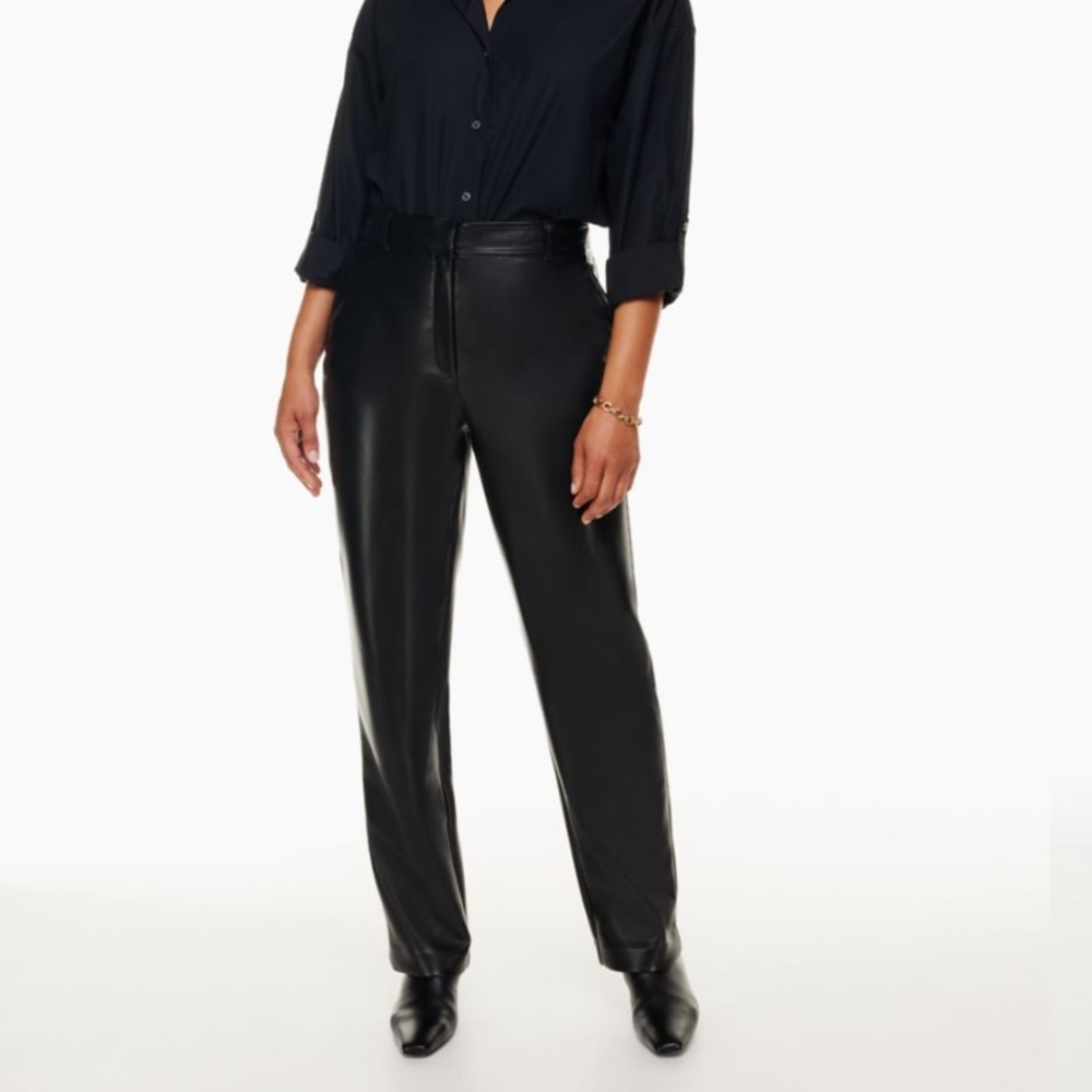 Babaton command vegan leather pants
